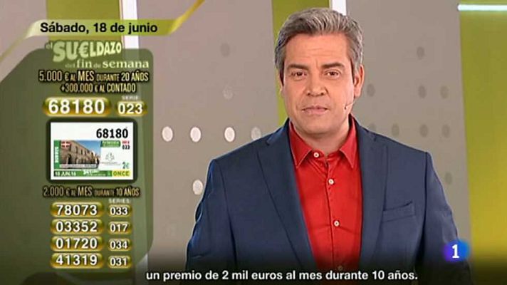 Sorteos ONCE - Sorteo ONCE - 18/06/16