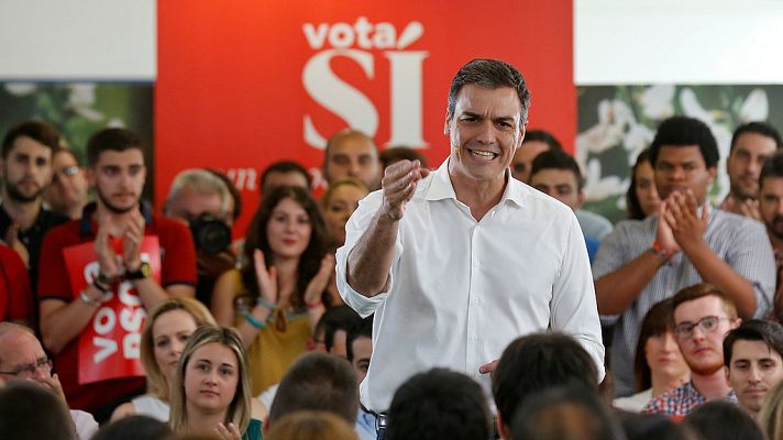 Telediario 1 - Pedro Sánchez le pide a Pablo Iglesias "más respeto" al Partido Comunista