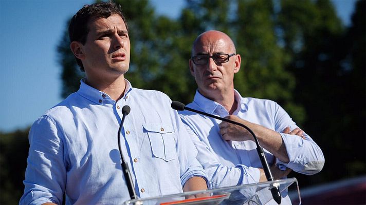 Telediario 1 - Rivera pide una reunión el 27J con los equipos del PP y el PSOE