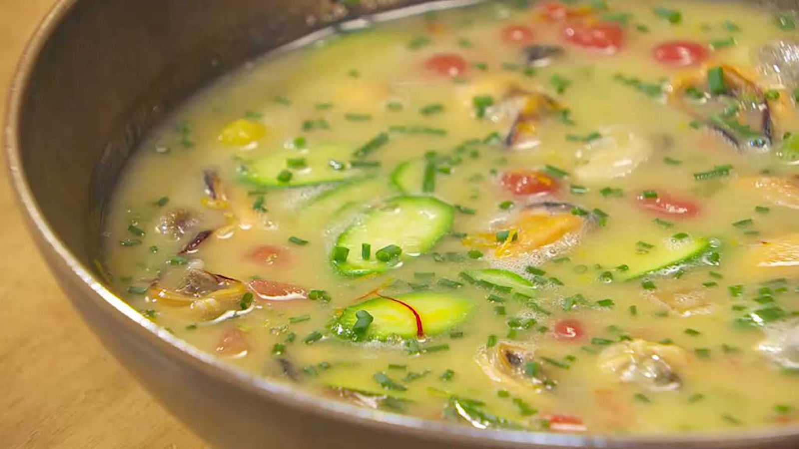 Mejillones al azafrán