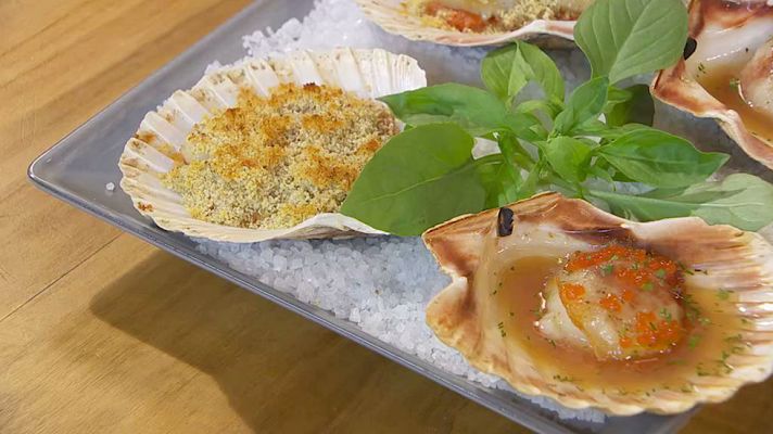 Torres en la cocina - Vieiras en su concha