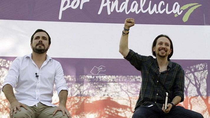 Telediario 1 - Unidos Podemos da su quinto mitin de campaña en Andalucía