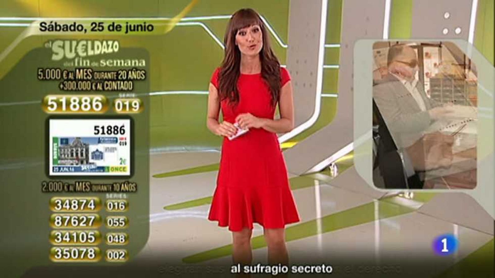 Sorteo ONCE - 25/06/16 - ver ahora