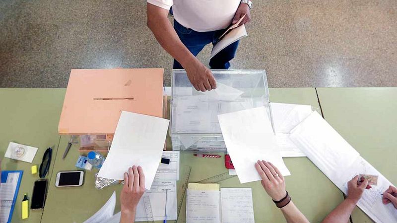 La participación hasta las 14.00 horas, similar a la de las últimas generales