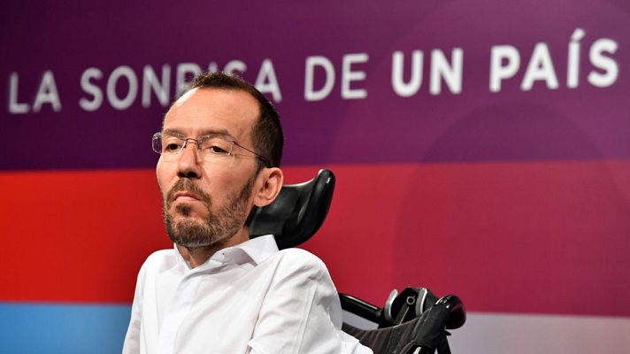 Telediario 1 - Unidos Podemos culpa al PSOE de la subida del PP