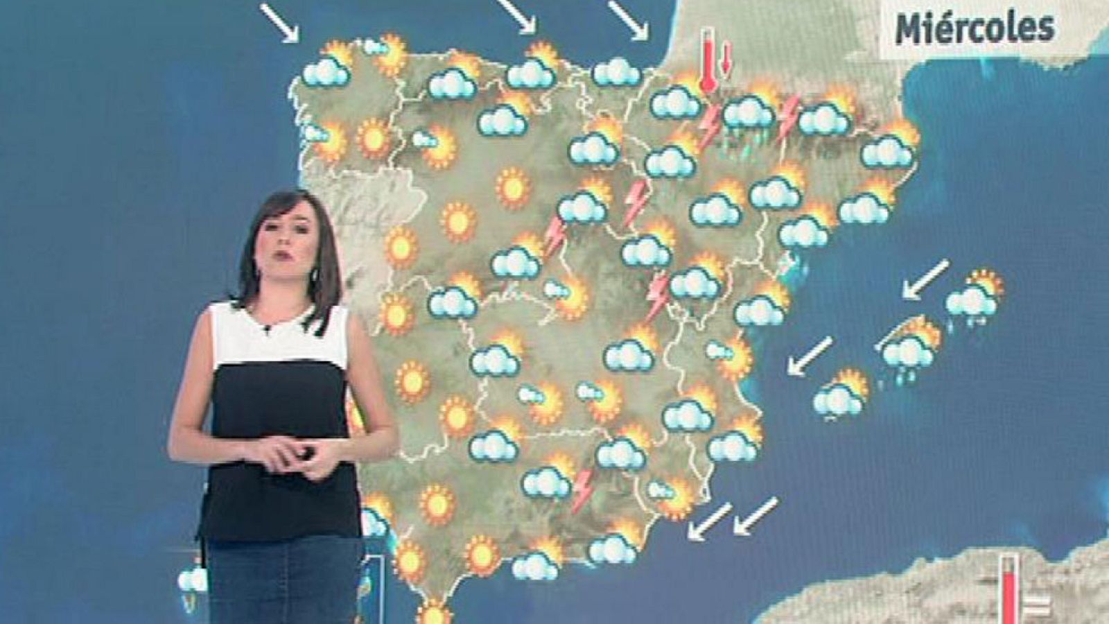 Chubascos en los Pirineos y subida de temperaturas