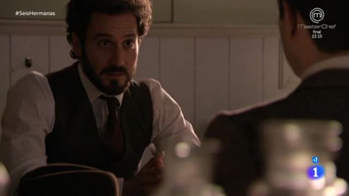 Seis hermanas - Cristóbal le dice al inspector que el asesino acaba de morir