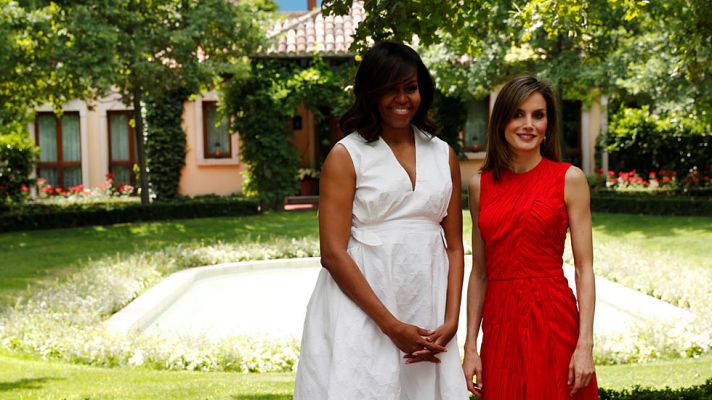 Telediario 1 - Michelle Obama y la reina Letizia comparten escenario por la defensa de la educación de las niñas
