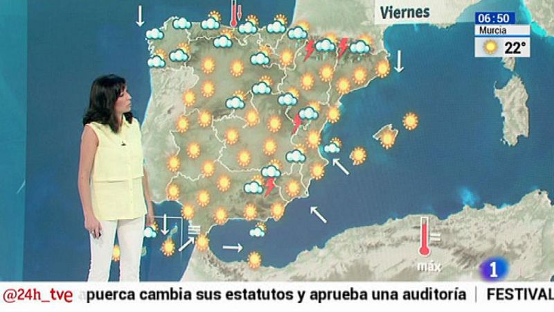 Chubascos y tormentas localmente fuertes en Pirineos y Sistema Ibérico - El tiempo | Ver