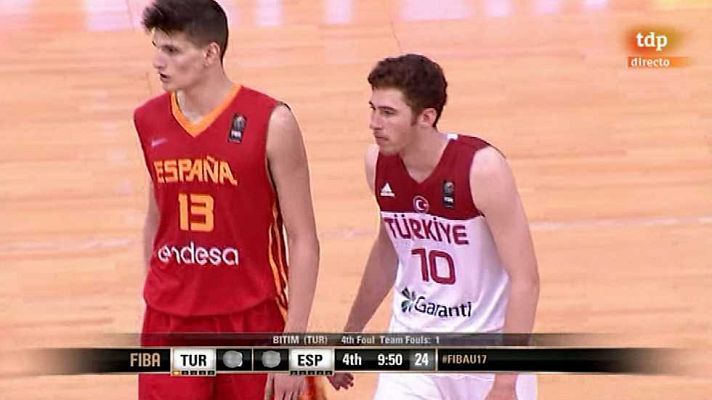 Baloncesto en RTVE - Camp. del Mundo Masc Sub-17: 1ª Semifinal: Turquia - España