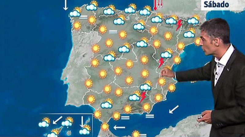 Poco nuboso y aumento de temperaturas en el sur - El tiempo | Ver
