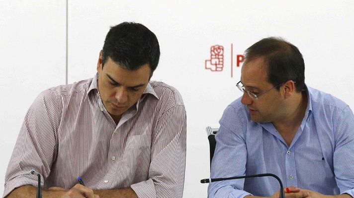 Telediario 1 - Sánchez comienza con los barones territoriales la ronda de contactos previa al Comité Federal