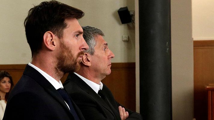 Telediario 1 - Messi y su padre, condenados a 21 meses de prisión por fraude fiscal