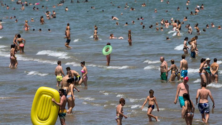 Telediario 1 - Una iniciativa pionera para el control de las medusas