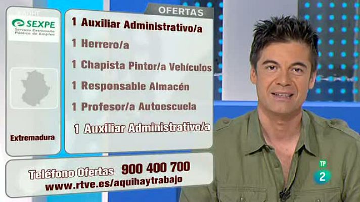 Aquí hay trabajo - 12 puestos de #trabajo en Extremadura