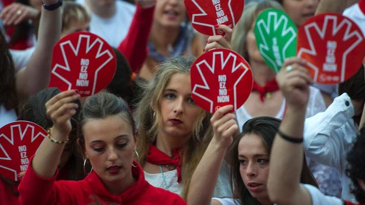 Telediario 1 - Desde el inicio de los sanfermines se han denunciado cuatro violaciones y 15 agresiones o abusos sexuales