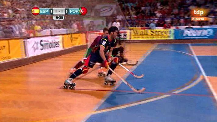 Hockey sobre patines - Campeonato de Europa: España-Portugal