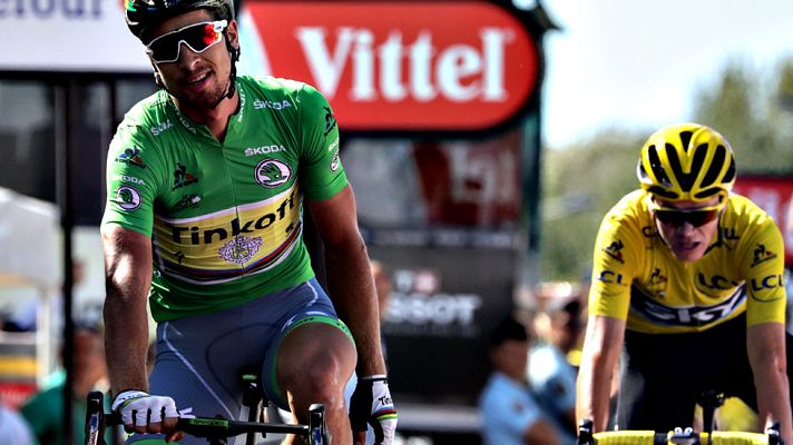 Tour de Francia - Sagan forma un abanico a 13km para la meta