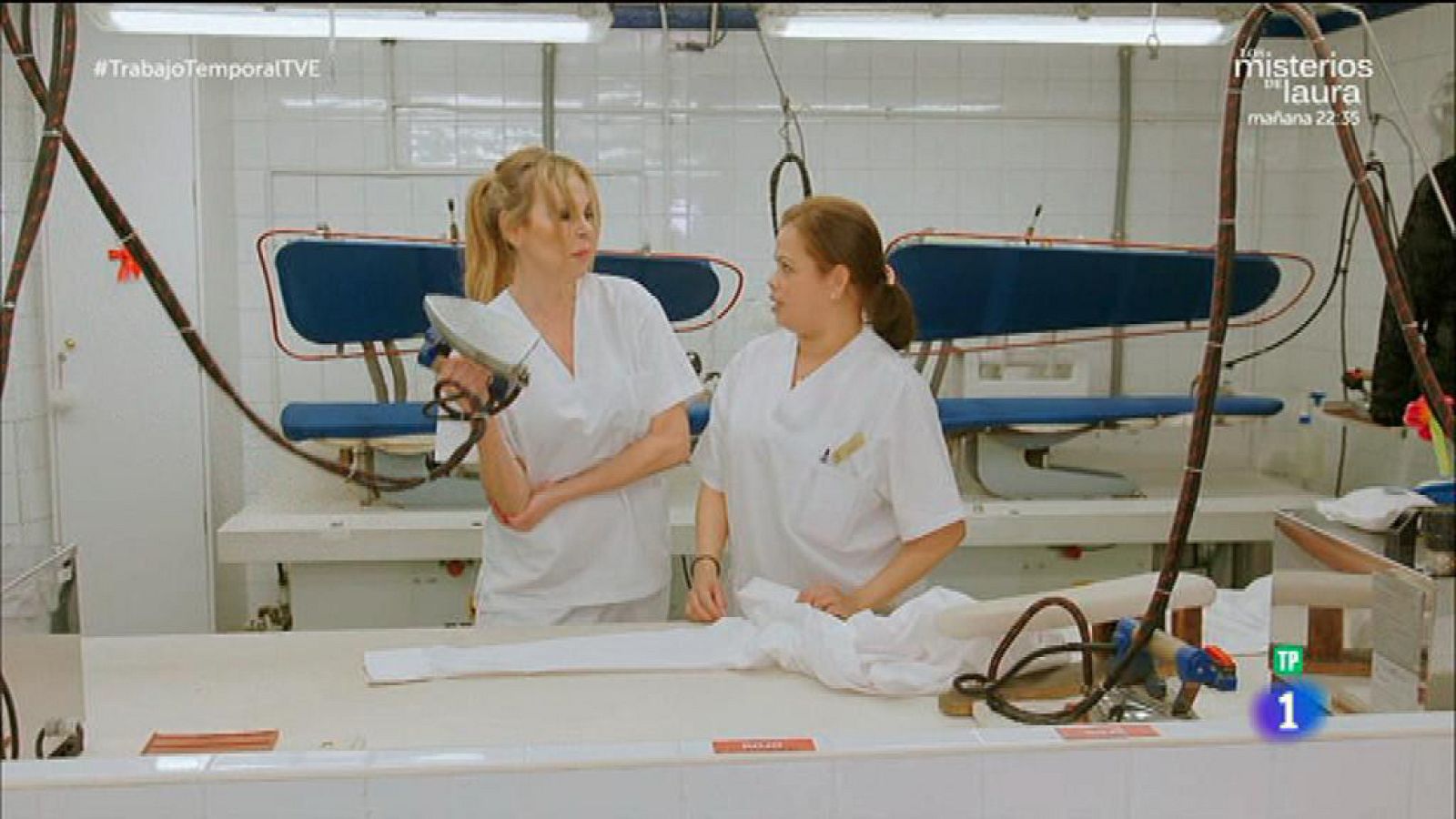 Trabajo temporal - Ana planchando