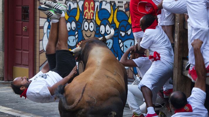 Telediario 1 - Los sanfermines acaban con un balance de 12 heridos por asta de toro