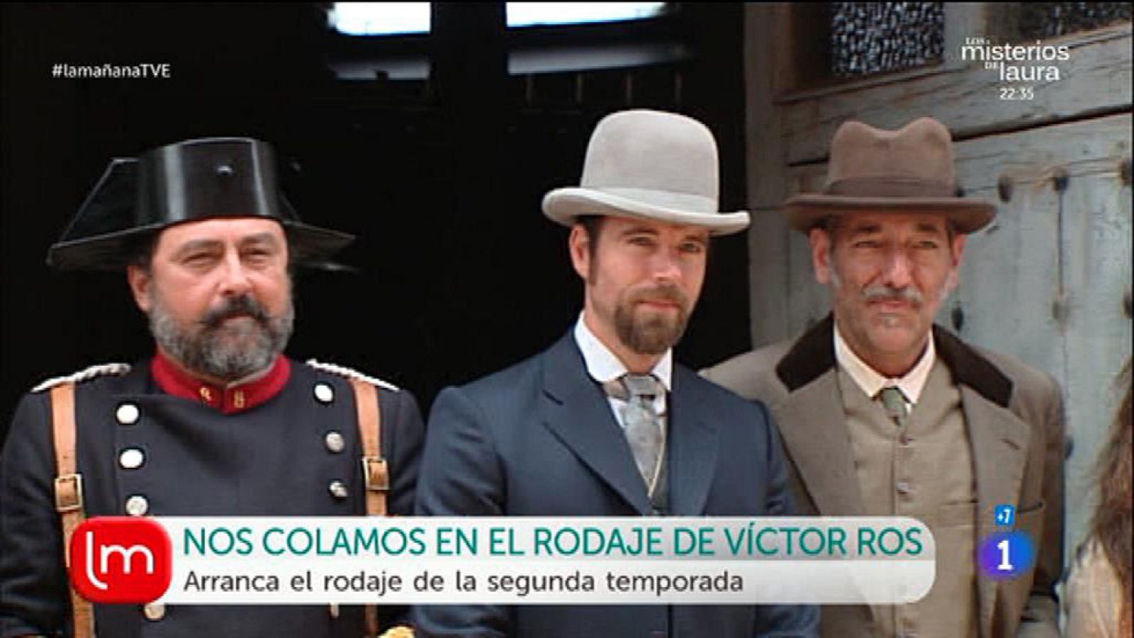 Los compañeros de La Mañana se cuelan en el rodaje de Víctor Ros