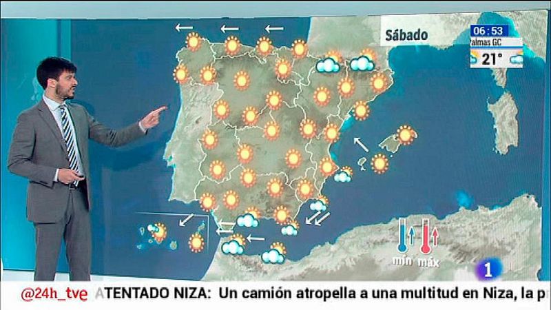 Viento fuerte en Cádiz, litoral de Almería, Gerona y Menorca - El tiempo | Ver