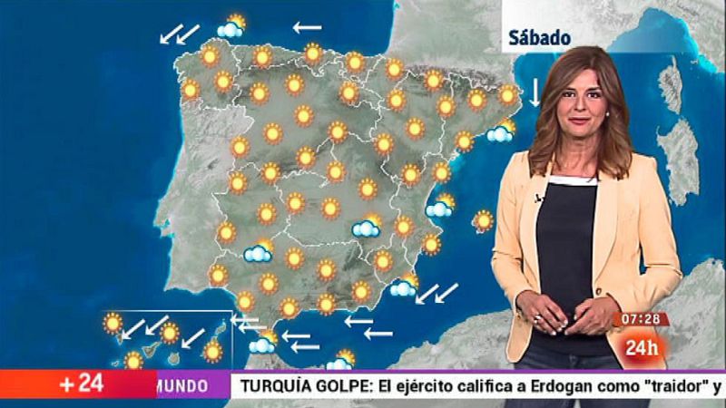 Cielos poco nubosos y temperaturas en ascenso en casi todo el país - El tiempo | Ver