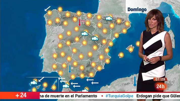 El tiempo - Viento con rachas muy fuertes en el Estrecho y ascenso de las temperaturas