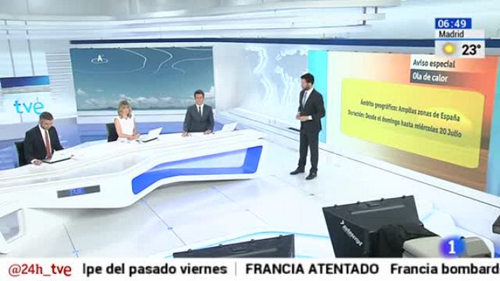 El tiempo - Las altas temperaturas mantienen en alerta naranja a 19 provincias este martes