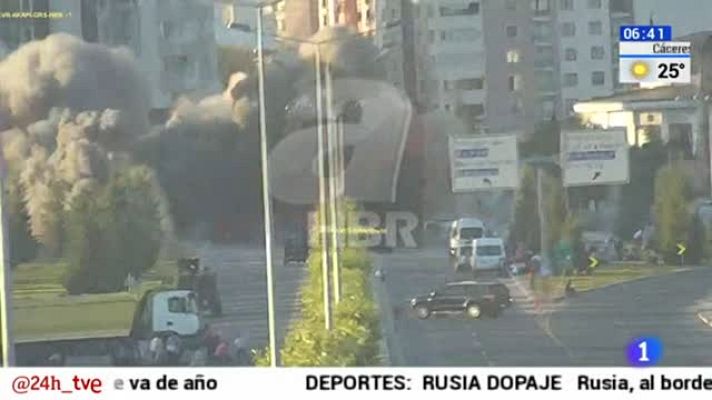  - Imágenes de los primeros enfrentamientos durante la intentona