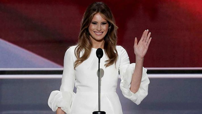 Telediario 1 - Melania Trump, acusada de plagiar un discurso de Michelle Obama durante la convención republicana