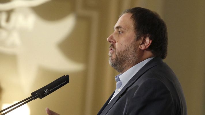Informativo 24h - Junqueras asegura que la reunión con Sáenz de Santamaría concluyó "sin ninguna novedad en absoluto"