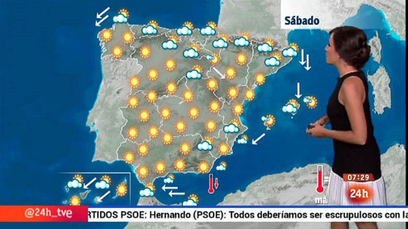 Las temperaturas bajan en el norte, el área mediterránea y en Canarias - El tiempo | Ver