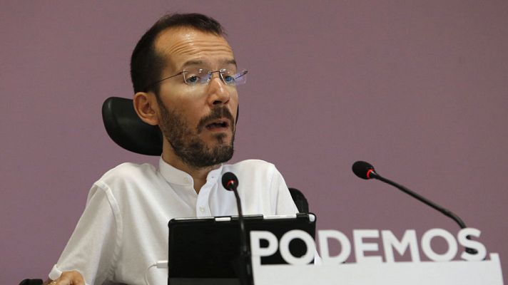 Telediario 1 - Echenique reconoce que tuvo durante un año en su casa un asistente sin contrato ni Seguridad Social