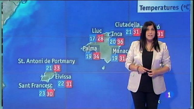 El temps a les Illes Balears - 28/07/16