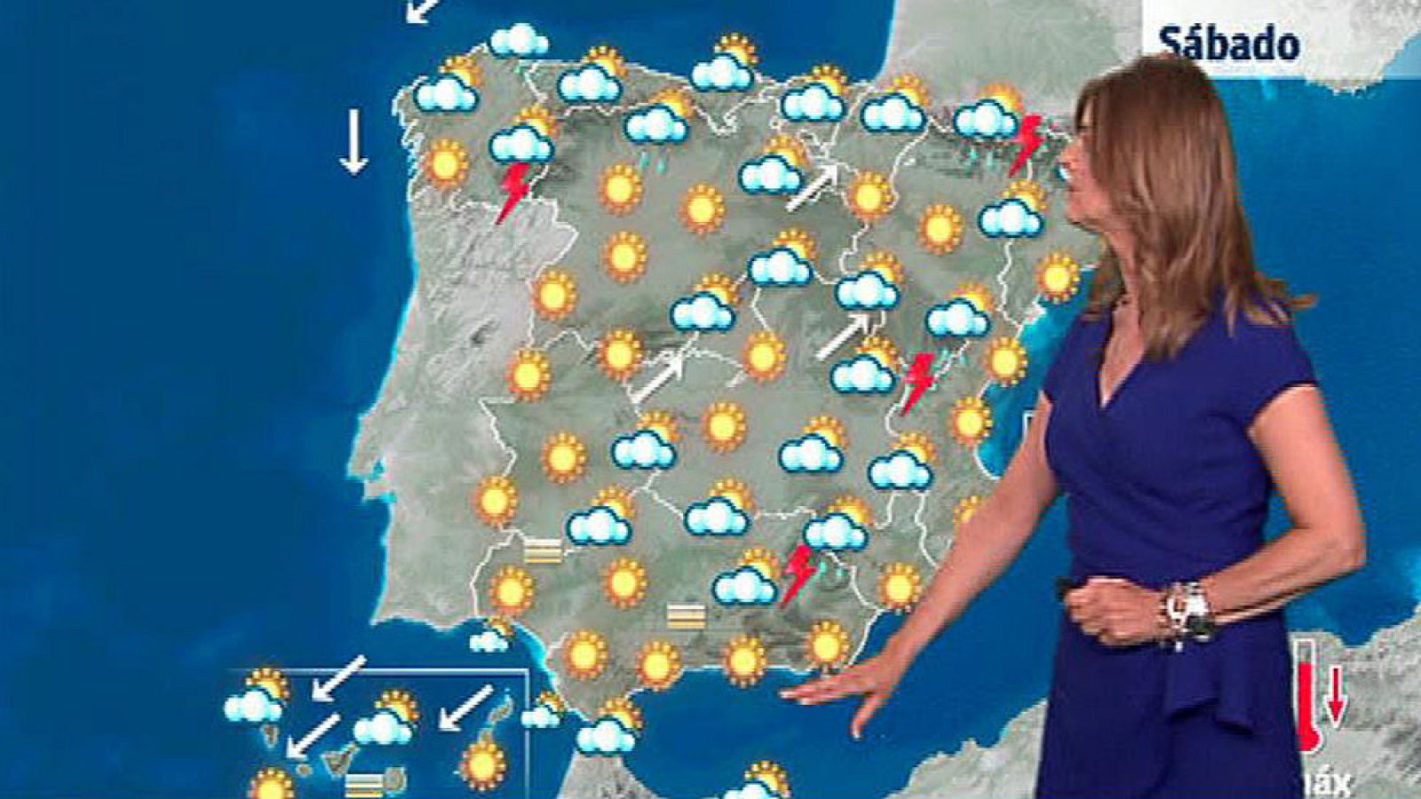 Nubes y lluvias en el Cantábrico y temperaturas muy altas en el Mediterráneo