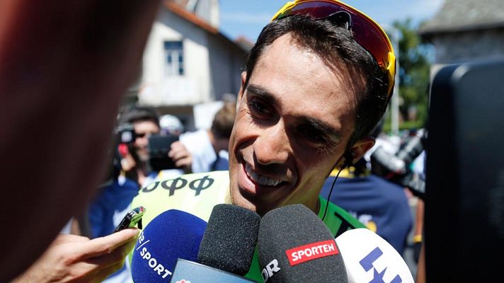 Telediario 1 - Contador reaparece en la Vuelta a Burgos