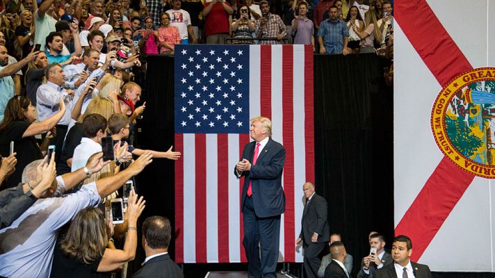 Telediario 1 - Grave crisis en el Partido Republicano ante los desplantes de Donald trump