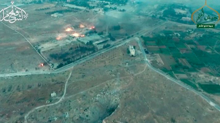 Telediario 1 - Los combates se han trasladado al sur de la ciudad de Alepo en Siria