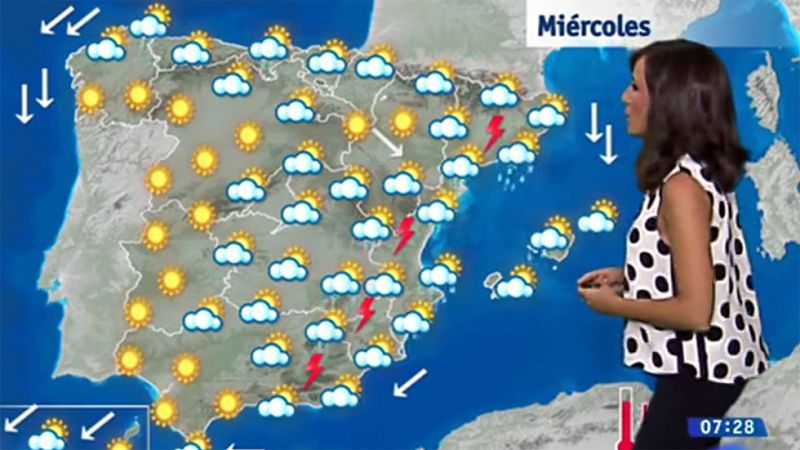 Tormentas en el Levante peninsular y mucho calor en Canarias para este miércoles - El tiempo | Ver