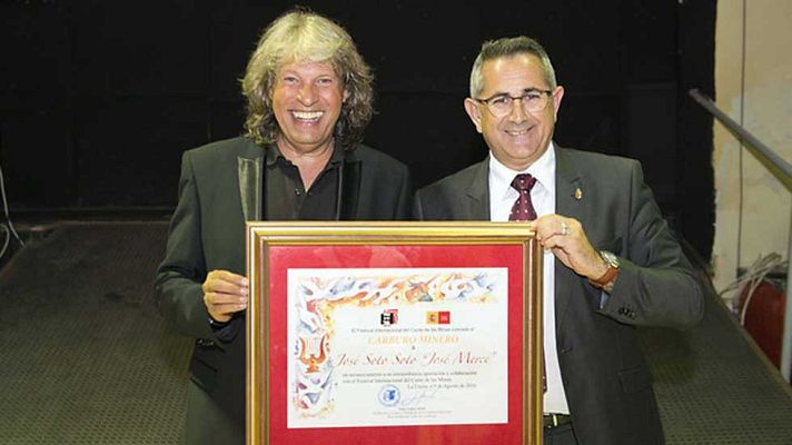 Telediario 1 - El festival del Cante de las Minas otorga su máximo galardón a José Mercé