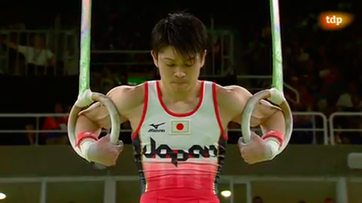 Río 2016 - Ejercicio de anillas del japonés Kohei Uchimura