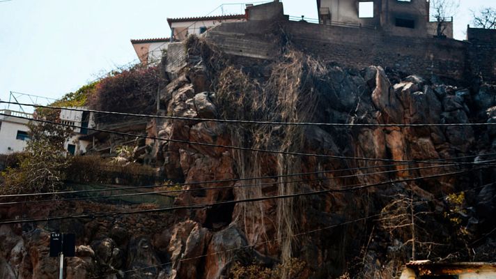 Telediario 1 - El incendio de la capital de Madeira, en vías de controlarse