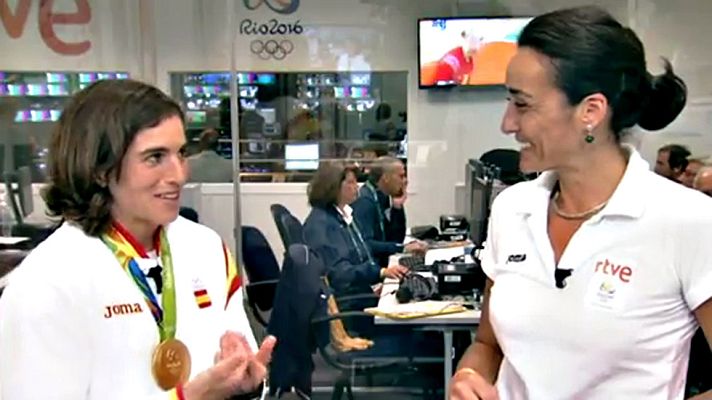 Telediario 1 - Maialen Chourraut va asimilando poco a poco su éxito