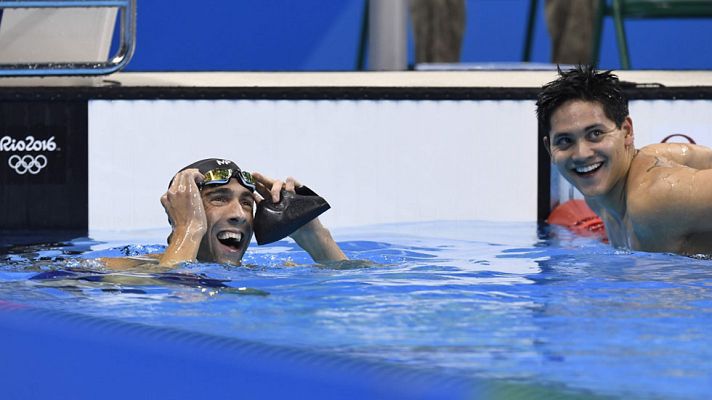Telediario 1 - Río 2016. Natación | El nadador de Singapur arrebata a Phelps el oro en los 100 mariposa