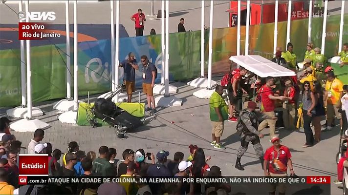  - Dos heridas en el Parque Olímpico por el impacto de una cámara aérea descolgada