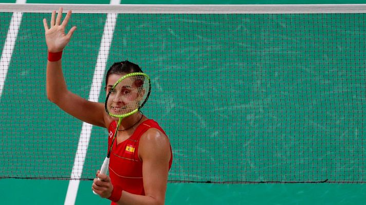 Telediario 1 - Río 2016 - Bádminton | Así vivieron los padres de Carolina Marín su pase a las semis