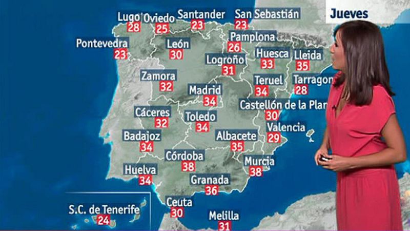 Suben las temperaturas en el noroeste y bajan en el este