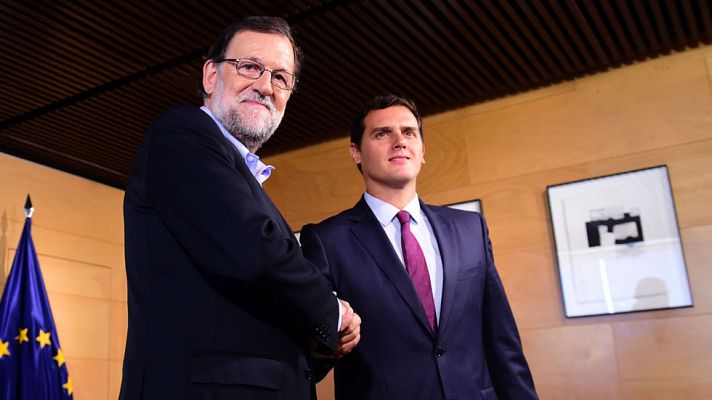 Informativo 24h - Rajoy se compromete con Rivera a fijar hoy la fecha de investidura y a firmar el pacto anticorrupción