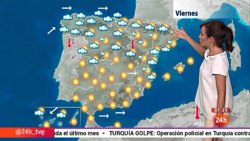 Temperaturas altas en el Valle del Ebro, interior de Levante y Málaga - El tiempo | Ver